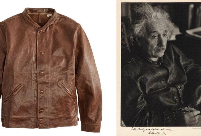 Изображение к Levi’s воссоздал кожаную куртку Альберта Эйнштейна